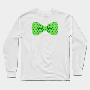 Green polkadot tie Long Sleeve T-Shirt